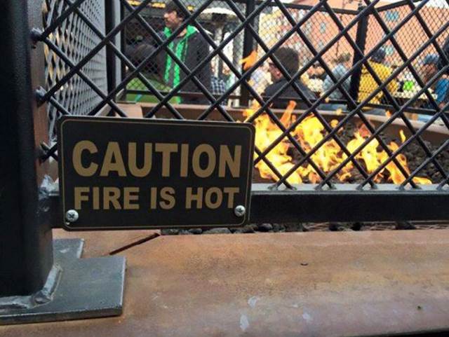 Description: Captain                                                          Obvious Sign