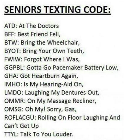 LOL etc seniors