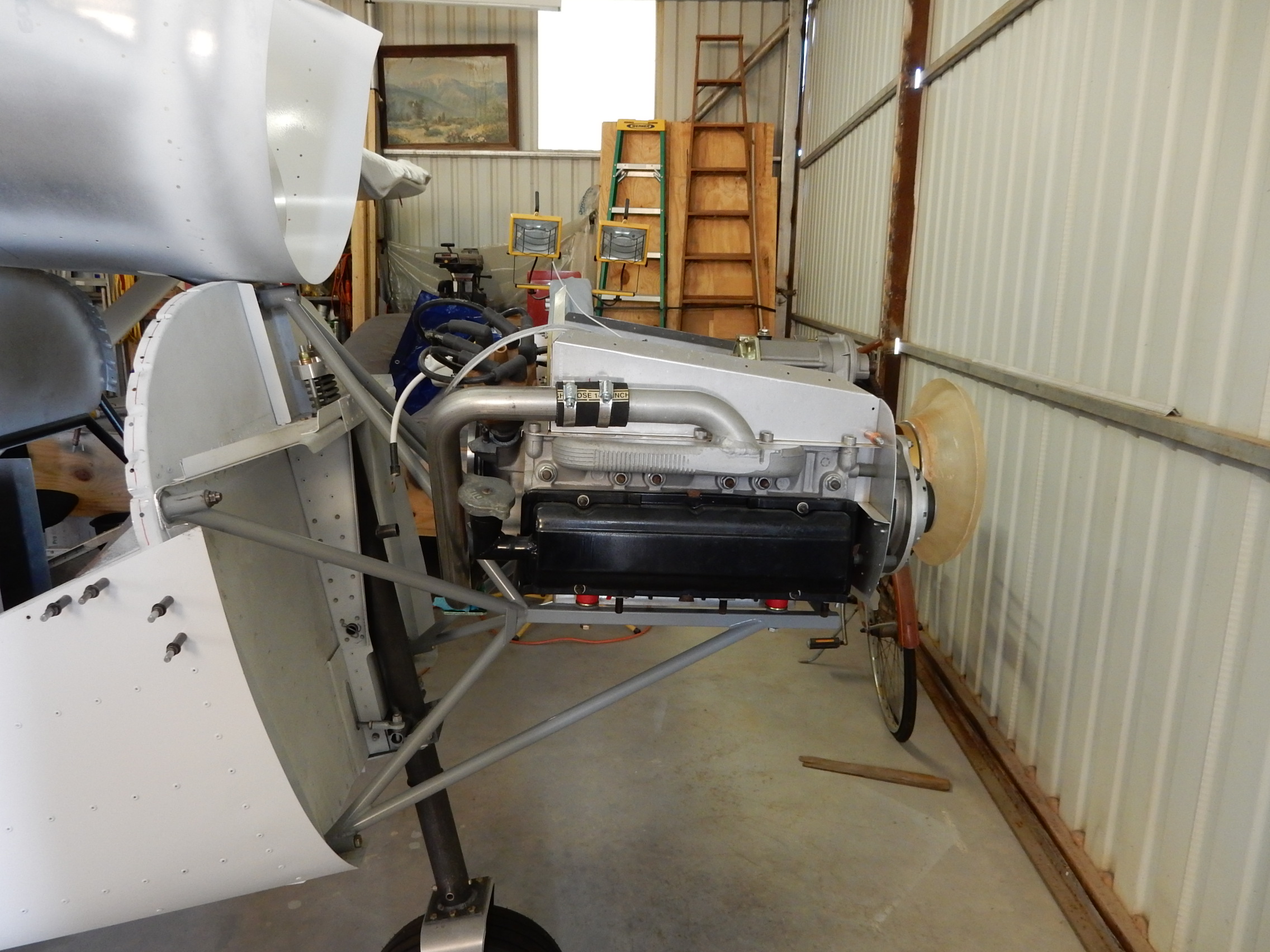 Engine on plane